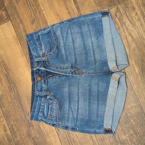 Blue savvy jean shorts